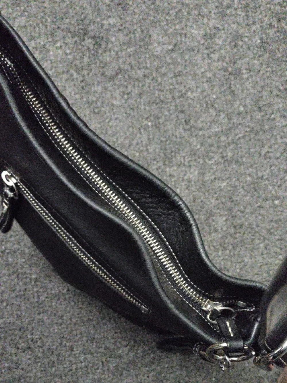Coach Black Leather Shoulder Bag#1415